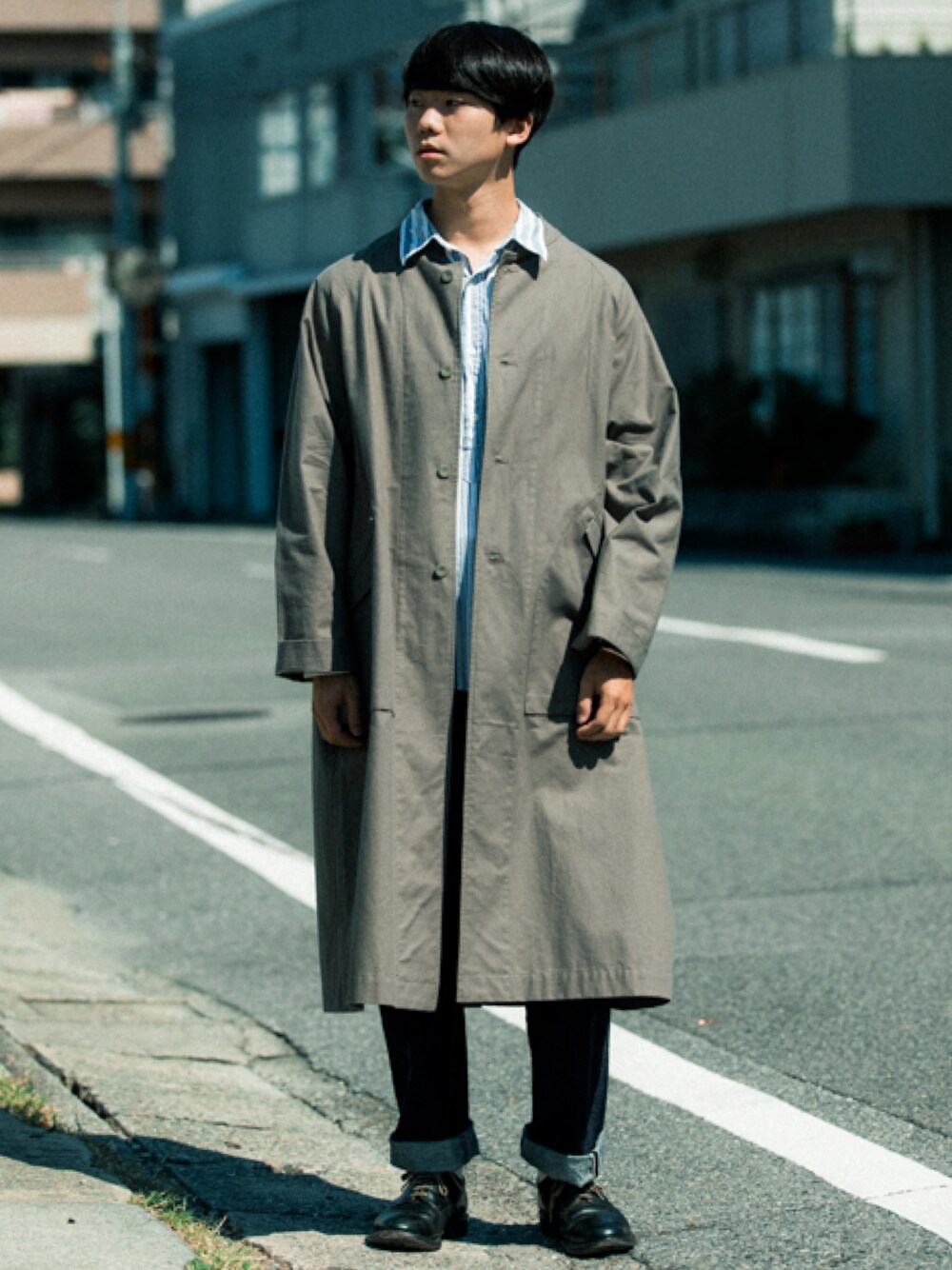 ドイツ製 FRANK LEDER ワックス コットン ステンカラー コート