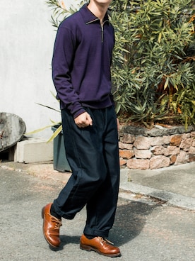 「FRANK LEDER（フランクリーダー）のアイテム」を使った、よーへーさん（メンズ・173cm）の秋コーディネート