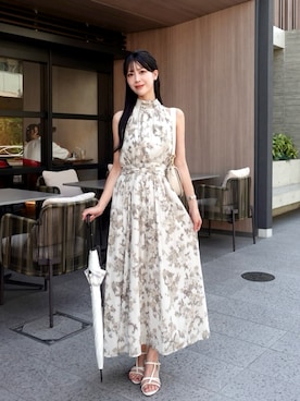 「アイテム（長傘）」を使った、karenさん（レディース・163cm）の秋コーディネート
