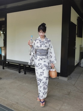 「浴衣」｜karenさん（レディース・163cm）の夏コーディネート