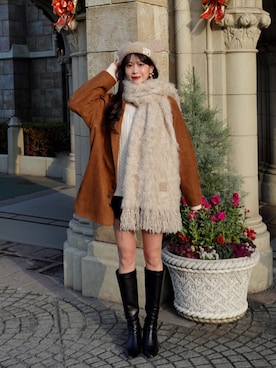 「RANDA（ランダ）のアイテム」を使った、karenさん（レディース・163cm）の冬コーディネート