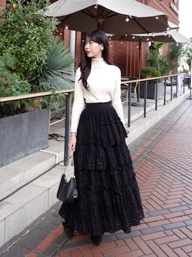 「アイテム（その他）」を使った、karenさん（レディース・163cm）の冬コーディネート