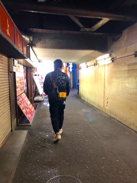 「MARC JACOBS（マークジェイコブス）のアイテム（バッグ）」を使った、班長さん（メンズ・187cm）の秋コーディネート