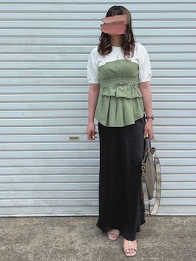 「BAYFLOW（ベイフロー）のアイテム」を使った、kie♡さん（レディース・159cm）の夏コーディネート