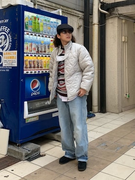 「ハンチング」｜「アイテム（モカシン/デッキシューズ）」を使った、shota128さん（メンズ・170cm）の秋コーディネート
