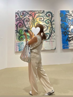 「アイテム（エコバッグ/サブバッグ）」を使った、ma⋆* ◡̈⃝✩さん（レディース・150cm）の秋コーディネート