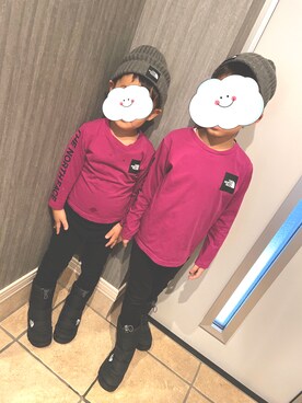 haasaさん（キッズ・110cm）の冬コーディネート
