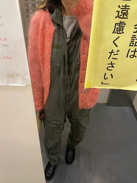 「フライトスーツ」｜いけぽんぬさん（レディース・163cm）の冬コーディネート