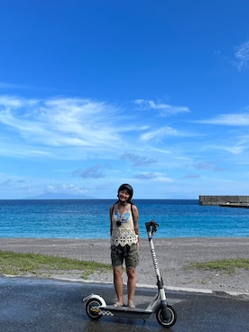 「ROXY（ロキシー）のアイテム（パンツ）」を使った、いけぽんぬさん（レディース・163cm）の秋コーディネート
