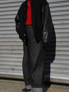 「GUCCI（グッチ）のアイテム」を使った、Nakaoさん（メンズ・168cm）の冬コーディネート