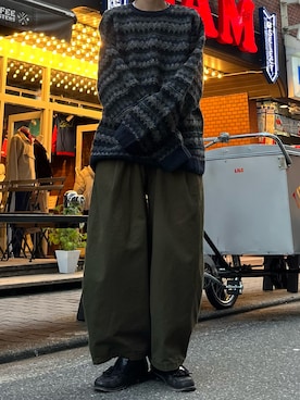 「低身長男子」｜ｼｭｳさん（メンズ・170cm）の冬コーディネート