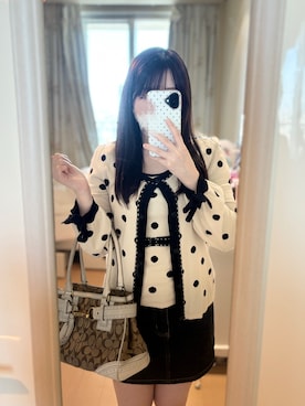 「COACH（コーチ）のアイテム」を使った、はまぐりにゃんさん（レディース・154cm）の春コーディネート