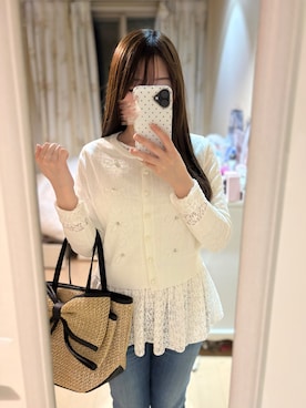 「NATURAL BEAUTY BASIC（ナチュラルビューティーベーシック）のアイテム」を使った、はまぐりにゃんさん（レディース・154cm）の春コーディネート
