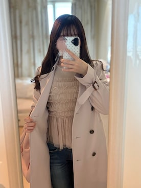 「VIS（ビス）のアイテム」を使った、はまぐりにゃんさん（レディース・154cm）の春コーディネート