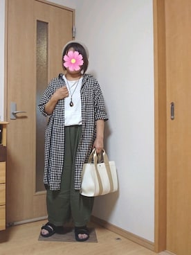 「Java（ジャバ）のアイテム」を使った、こすもすさん（レディース・150cm）の夏コーディネート