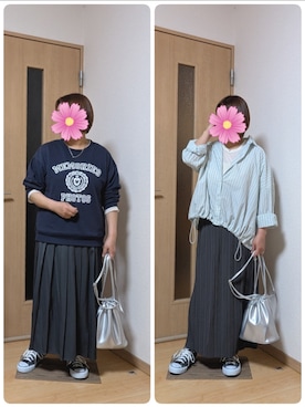 「reca（レカ）のアイテム」を使った、こすもすさん（レディース・150cm）の春コーディネート