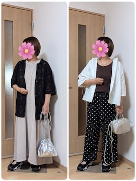 「Honeys（ハニーズ）のアイテム」を使った、こすもすさん（レディース・150cm）の冬コーディネート