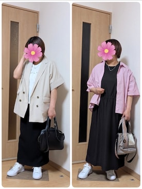 「DISCOAT（ディスコート）のアイテム」を使った、こすもすさん（レディース・150cm）の冬コーディネート