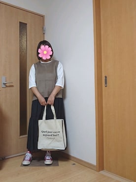 「ティアードスカート」｜「アイテム（ラッピングキット）」を使った、こすもすさん（レディース・150cm）の夏コーディネート