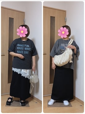 「Java（ジャバ）のアイテム」を使った、こすもすさん（レディース・150cm）の春コーディネート