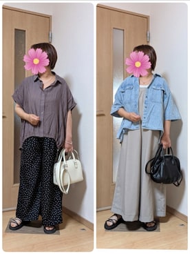 「GLOBAL WORK（グローバルワーク）のアイテム（トップス）」を使った、こすもすさん（レディース・150cm）の冬コーディネート