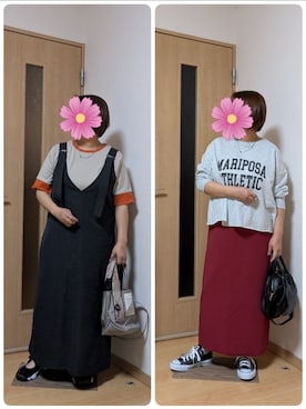 「Honeys（ハニーズ）のアイテム」を使った、こすもすさん（レディース・150cm）の冬コーディネート