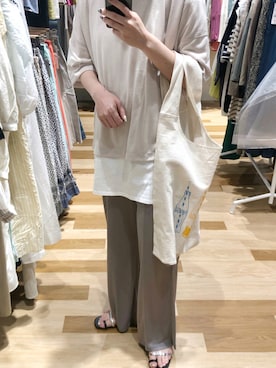 むこさんさんの「スラブスリット入りチュニック＊」を使ったコーディネート
