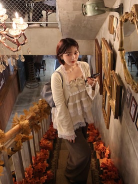 「mideal（マイディール）のアイテム」を使った、honokaさん（レディース・163cm）の秋コーディネート