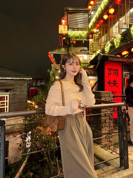 honokaさん（レディース・163cm）の冬コーディネート