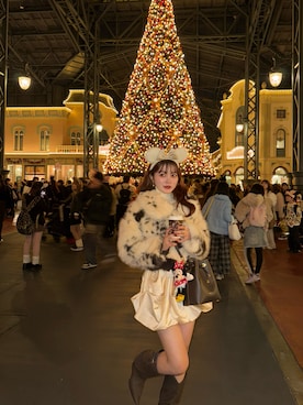 「アイテム（その他アウター）」を使った、honokaさん（レディース・163cm）の冬コーディネート