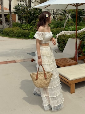 honokaさん（骨格ナチュラル・レディース・163cm）の夏コーディネート