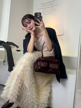 「アイテム（ドレス）」を使った、honokaさん（レディース・163cm）の秋コーディネート