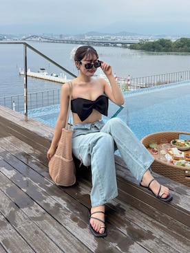honokaさん（骨格ナチュラル・レディース・163cm）の夏コーディネート