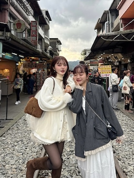 「Olu.（オルドット）のアイテム」を使った、honokaさん（レディース・163cm）の冬コーディネート