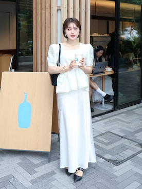 「Loueme（ルエム）のアイテム」を使った、honokaさん（レディース・163cm）の夏コーディネート