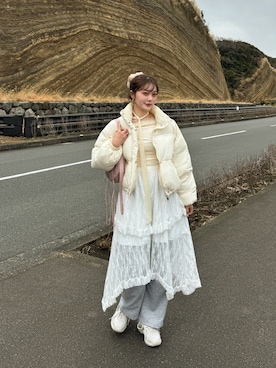 「NEW BALANCE（ニューバランス）のアイテム」を使った、honokaさん（骨格ナチュラル・レディース・163cm）の冬コーディネート