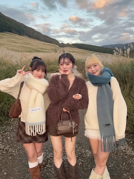 「アイテム（ボストンバッグ）」を使った、honokaさん（レディース・163cm・20代）の秋コーディネート