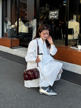 「綺麗めコーデ」｜「アイテム（ワンピース）」を使った、honokaさん（レディース・163cm）の冬コーディネート