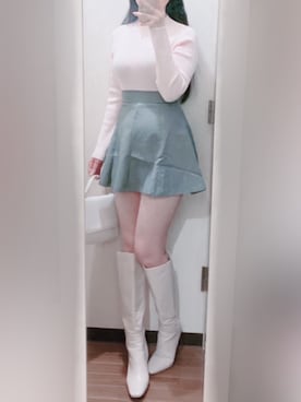 「clear（クリア）のアイテム」を使った、りりさん（レディース・157cm）の冬コーディネート