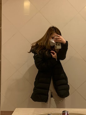 「TATRAS」｜「アイテム（ダウンベスト）」を使った、rina8418さん（レディース・153cm）の冬コーディネート