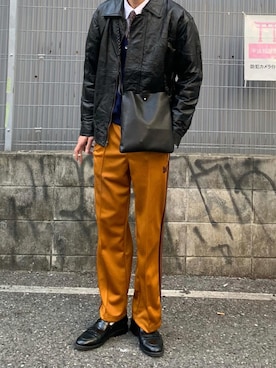 「H&M（エイチ・アンド・エム）のアイテム（ローファー）」を使った、なるさん（メンズ・183cm）の秋コーディネート