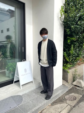 「LAKOLE（ラコレ）のアイテム（その他アウター）」を使った、kousukeさん（メンズ・169cm）の秋コーディネート