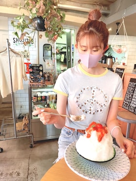 「リーバイス」｜はぴみさん（レディース・165cm）の夏コーディネート