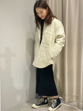 「AMERICAN HOLIC」｜「アイテム（ブルゾン）」を使った、yuki☺︎さん（レディース・165cm）の冬コーディネート