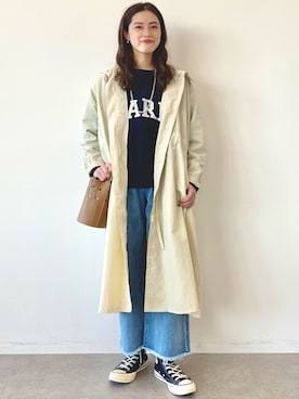 「AMERICAN HOLIC」｜「アイテム（スウェット）」を使った、yuki☺︎さん（レディース・165cm）の冬コーディネート