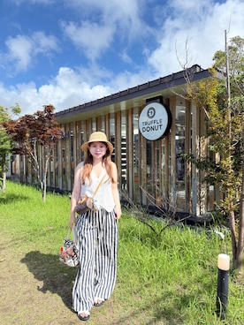 「LOUIS VUITTON（ルイヴィトン）のアイテム（バッグ）」を使った、Jean Liさん（レディース・158cm）の夏コーディネート