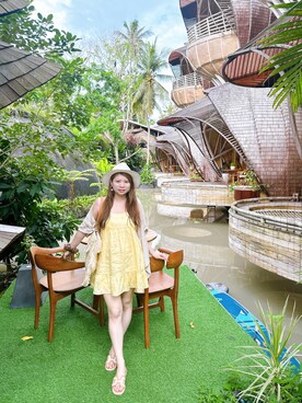 「mysty woman（ミスティウーマン）のアイテム（その他アウター）」を使った、Jean Liさん（レディース・158cm）の夏コーディネート