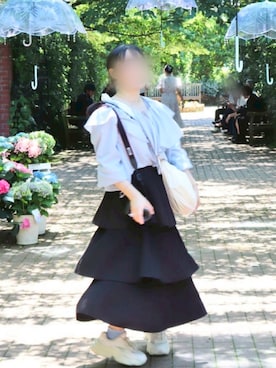 「apres jour mignon（アプレジュールミニョン）のアイテム」を使った、yumena さん（レディース・147cm）の夏コーディネート