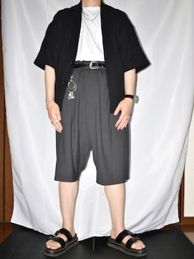 「kutir（クティール）のアイテム（財布/小物）」を使った、まさやさん（メンズ・170cm）の夏コーディネート