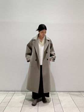 「クリスマス」｜「アイテム（その他アウター）」を使った、meiさん（レディース・165cm）の冬コーディネート